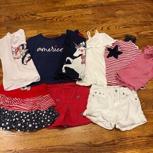 5t girls July 4th outfit bundle